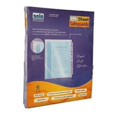 Solo SP 401 Sheet Protector (Safeguards), Size A4, Transparent Color