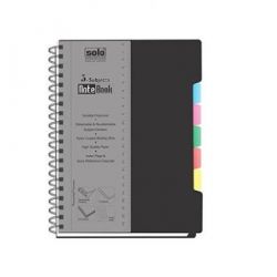 Solo NB 556 Note Book (300 Pages), Size B5, Black  Color