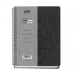Solo NA 457 Note Book (300 Pages), Size 28 x 21.5cm, Black  Color