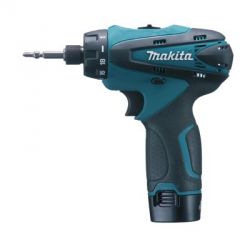 Makita DF030DWE Cordless Driver Drill, Weight 0.89kg, Voltage 10.8V, Speed 0-350/1300rpm