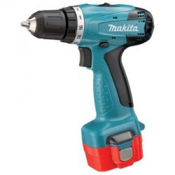 Makita 6261DWPE Cordless Driver Drill, Weight 1.5kg, Voltage 9.6V, Speed 0-400/1300rpm