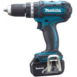 Makita BHP452RFE Cordless Hammer Driver Drill, Weight 1.6kg, Voltage 18V, Speed 0-1500/400rpm