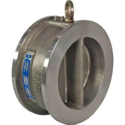 Sant DP Dual Plate Wafer Check Valve, Size 200, Body Test Pressure 300Psig. Hyd., Seat Test Pressure 200Psig. Hyd.