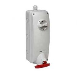 Schneider Electric 83791 Socket with Interlock Switch & Din Rail Isoblock , Operating Voltage 200-250V, Pole Double Pole, Rated Current 125A