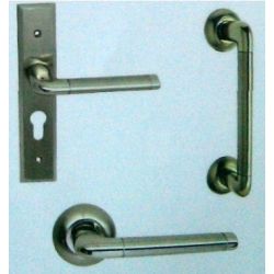Archis Mortice Handle Eco Set with Both Side Normal Key Cylinder(60 LxL-E)-SN/CP-SPA-11