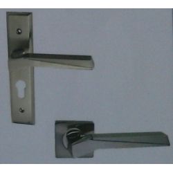 Archis Mortice Handle Eco Set with Knob & Normal Key Cylinder(60 KxL-E)-SN/CP-SPA-34