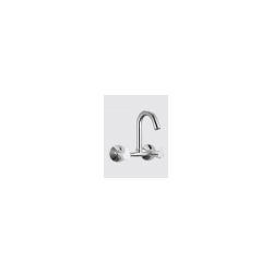 Sink Mixer Wall Mounted with Casted Swivel Spout & Wall Flange