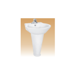 White Pedestal Basin Series - Monaco - 500x490x800 mm