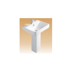 White Pedestal Basin Series - Mabble - 600x465x820 mm
