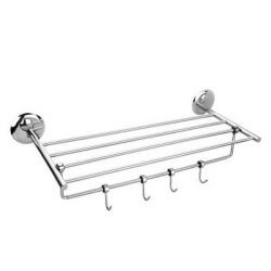 Osian CT-301a Stainless Steel Towel Rack with Hook, Series Creta, Length 24inch, Width 9.6
