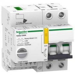 Schneider Electric A9C62216 Integrated Control & Overcurrent Protection Device, Curve C, Pole Double Pole, Rated Current 16A