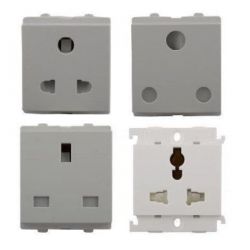 Schneider Electric P2005 Socket Outlet with Shutter, Pin 2, Rated Current 10A