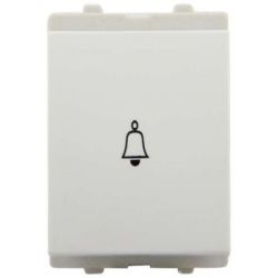 Schneider Electric IN8405 Bell Push, Color White, Rated Current 6A
