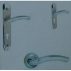 Archis Mortice Handle Eco Set with Both Side Normal Key Cylinder(60 LxL-E)-SN/CP-SPB-124