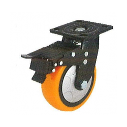 Race Wheel 480Kg With Double Ball Bearing-MLT-H-109-200-PT-BK-0