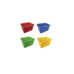 Amsse Plastic Square Bucket 6L - Red