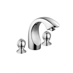 Marc MOY-1110 Three Tap Hole Basin Mixer, Series Oyster