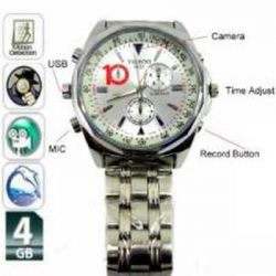 B S PANTHER SC-006 Spy Foce Wrist Watch Camera HD, Resolution 1280 x 720, Memory 4GB