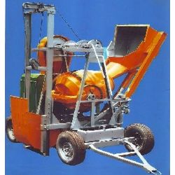 Two Pole Concrete Mixer With Lift-10hp
