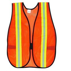 Generic Safety Jacket, Size 2inch, Color Orange