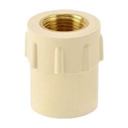 Astral Pipes M512111215 Brass FPT Coupling, Size 25x15mm