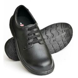 Hillson U-4 PVC Moulded Safety Shoe, Size 10, Color Black