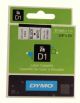 DYMO D1 Label Tape, Size 9mm, Color Black on White