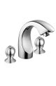Marc MOY-1110 Three Tap Hole Basin Mixer, Series Oyster