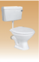 White PVC Cistern With Fitting - Calico