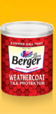 Berger F27 Weather Coat Tile Protektor, Capacity 0.9l, Color Orange