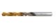 Swiss Tech SWT1255002A TiN Tipped Jobber Drill, Point Angle 118deg, Helix Angle Normal, Diameter 1/16inch