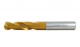 Swiss Tech SWT1252425A Heavy Duty Cobalt Stub + TiN Drill, Point Angle 135deg, Helix Angle Normal, Diameter 2.50mm