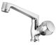 Kerro CL-07 Sink Cock Faucet, Model Classic, Material Brass, Color Silver, Finish Chrome