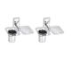 Osian O-1092 Stainless Steel Soap Dish with Tumbler Holder, Series Omni, Length 10.5, Width 5.5