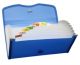 Solo EX 701 Expanding Cheque Case (Elastic) - 12 Section, Frosted Blue Color