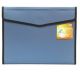 Solo EF 886 Executive Portfolio - 6 Sections (with Pad), Size A4, Metallic Blue Color