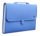 Solo EX 903 Expanding File (Lock & Handle) - 12 Section, Size F/C, Frosted Blue Color