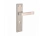 Harrison 20552 Economy Door Handle Set, Design PTC, Lock Type CY, Finish S/C, Size 175mm, No. of Keys 3, Lever/Pin 5P, Material White Metal