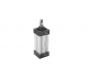 SPAC Pneumatic Non Magnetic Cylinder, Diameter 40mm, Stroke 950mm, Operating Pressure 1 - 10kgf/sq cm