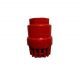 Gajanand Thread Foot Valve, Color Red, Size 65mm