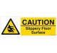 Safety Sign Store CW412-1029PC-01 Caution: Slippery Surface Sign Board