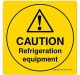 Safety Sign Store CW416-105AL-01 Caution: Refrigeration Equipment Sign Board
