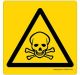 Safety Sign Store CW439-105V-01 Toxic-Graphic Sign Board