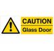 Safety Sign Store CW604-1029AL-01 Caution: Glass Door Sign Board