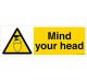 Safety Sign Store CW606-1029V-01 Mind Your Head Sign Board