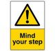 Safety Sign Store CW607-A3AL-01 Mind Your Step Sign Board