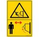 Safety Sign Store DS420-A6PC-01 Warning: Impact Hazard- Graphic Sign Board
