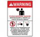 Safety Sign Store DS431-A4PC-01 Warning: Flying Material Hazard Sign Board