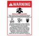 Safety Sign Store DS433-A6V-01 Warning: Inhalation Hazard Sign Board