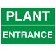 Safety Sign Store FS513-A4AL-01 Plant Entrance Sign Board